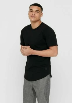 Only & Sons Herren KURZARM ONSMATT - Basic T-Shirt in Schwarz