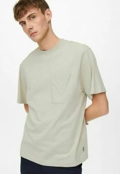 Only & Sons Herren T-Shirt Basic - Pelican | Modisches Basic-Shirt für jeden Anlass -Only & Sons Geschäft 284ed2ec754c4c0b864c159362e95689