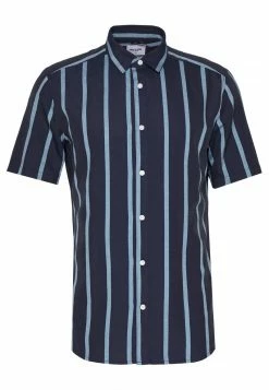 Only & Sons Herren ONSTRAVIS LIFE STRIPED Hemd - Dark Navy | Freizeithemd aus Baumwolle | Modisches Streifendesign -Only & Sons Geschäft 290f9ce538c14b82bbf45807a4ed75f2