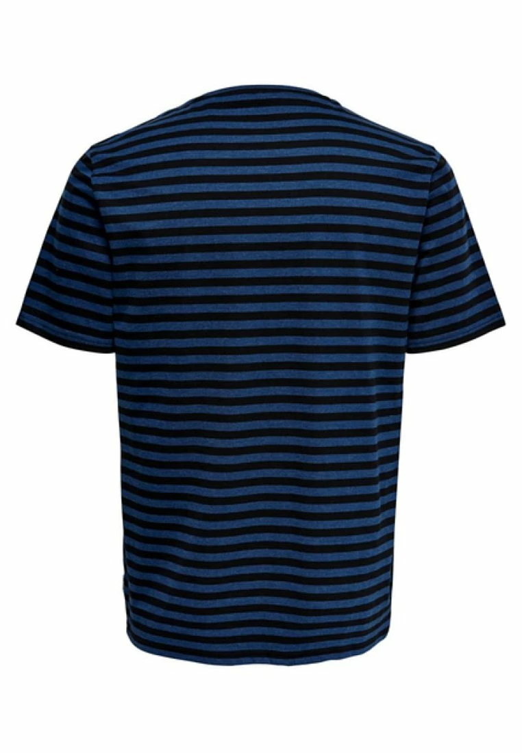 Only & Sons ONSJAMIE LIFE SS STRIPE REG TEE NOO - T-Shirt Print - Estate Blue für Herren 2 Only & Sons ONSJAMIE LIFE SS STRIPE REG TEE NOO - T-Shirt Print - Estate Blue für Herren – Bild 2