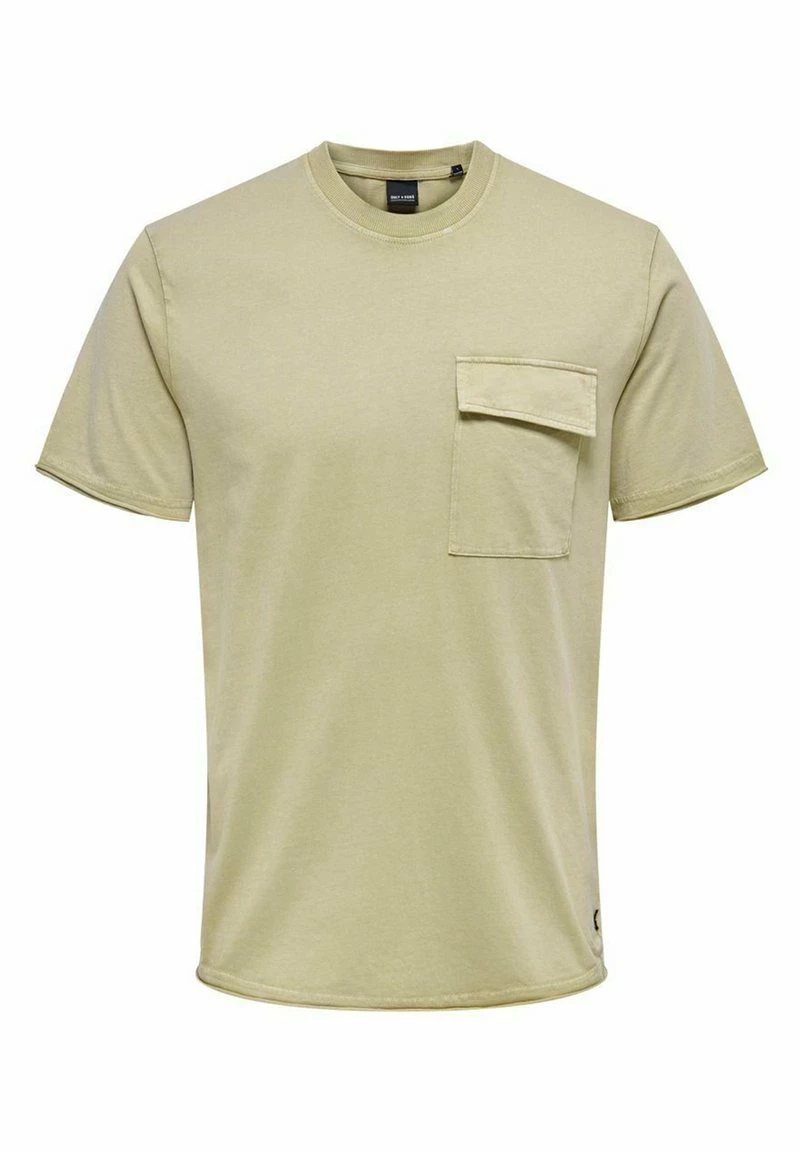 Only & Sons Herren T-Shirt mit Print - Beige 6 Only & Sons Herren T-Shirt mit Print - Beige – Bild 6