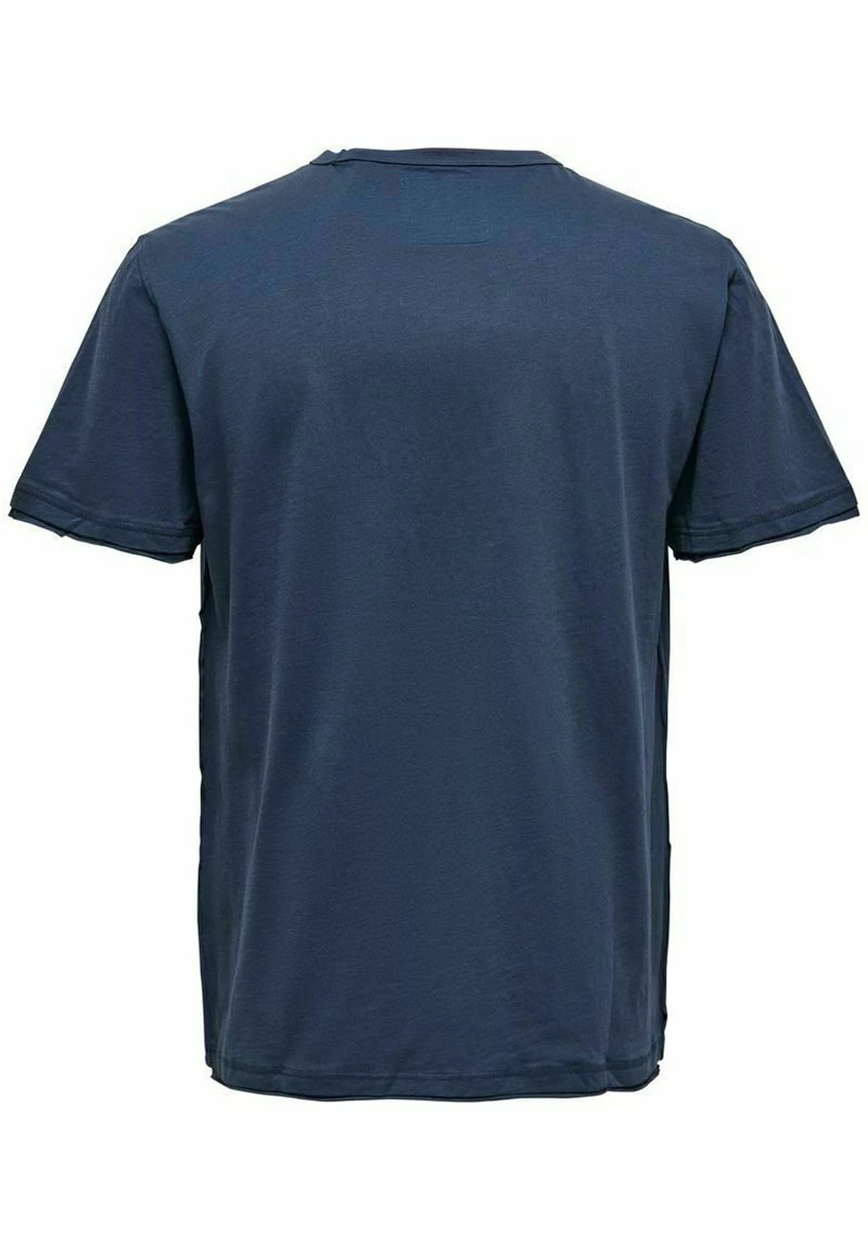 Only & Sons Herren T-Shirt Basic - Dress Blues | Hochwertiges Baumwollshirt für Herren 2 Only & Sons Herren T-Shirt Basic - Dress Blues | Hochwertiges Baumwollshirt für Herren – Bild 2