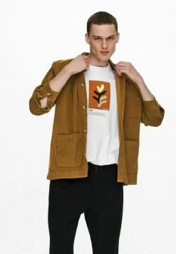 Only & Sons Herren T-Shirt Print - Bright White | Modisches Basic-Top