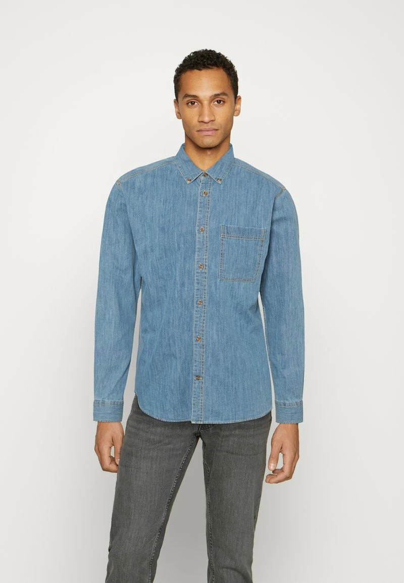 Only & Sons Herren ONSARDO - Leichtes Denim Hemd in Hellblau | Freizeithemd 1 Only & Sons Herren ONSARDO - Leichtes Denim Hemd in Hellblau | Freizeithemd