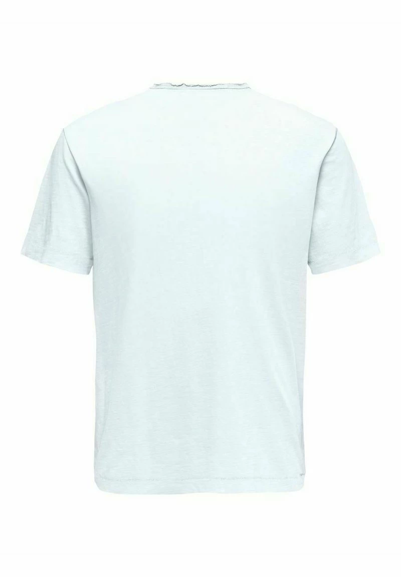 Only & Sons Herren T-Shirt Basic - Bright White | Premium Qualität | Uni-Look 2 Only & Sons Herren T-Shirt Basic - Bright White | Premium Qualität | Uni-Look – Bild 2