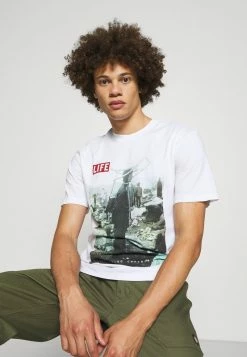 Only & Sons Herren ONSLIFEMAGAZINE T-Shirt Print - Weiß -Only & Sons Geschäft 2dbefdb8eef54edaa9f2226012112e6c