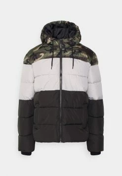 Only & Sons Herren ONSMELVIN QUILTED HOOD JACKET - Winterjacke in Olive Night/Vapor Blue/Phantom -Only & Sons Geschäft 3058f6d391a64e358a0a74b389aabae8