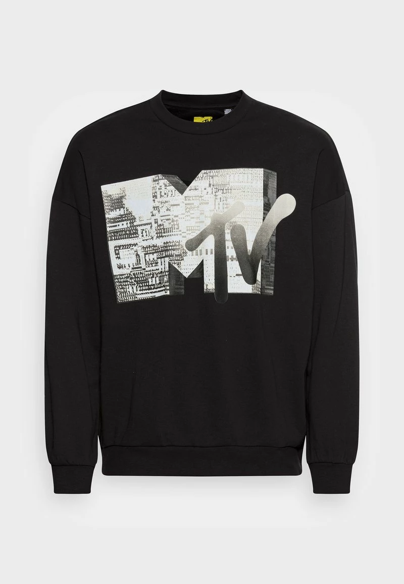 Only & Sons Herren MTV Vintage Fit Crew Neck Sweatshirt - Schwarz 4 Only & Sons Herren MTV Vintage Fit Crew Neck Sweatshirt - Schwarz – Bild 4