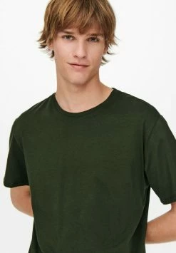 Only & Sons Herren KURZARM ONSMATT - Basic T-Shirt in Khaki - Moderne Herrenmode -Only & Sons Geschäft 318c8cf25ce84f0085302861aec844aa