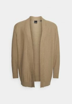 Only & Sons Herren ONSCAL SLUB CARDIGAN - Moderne Strickjacke in Chinchilla