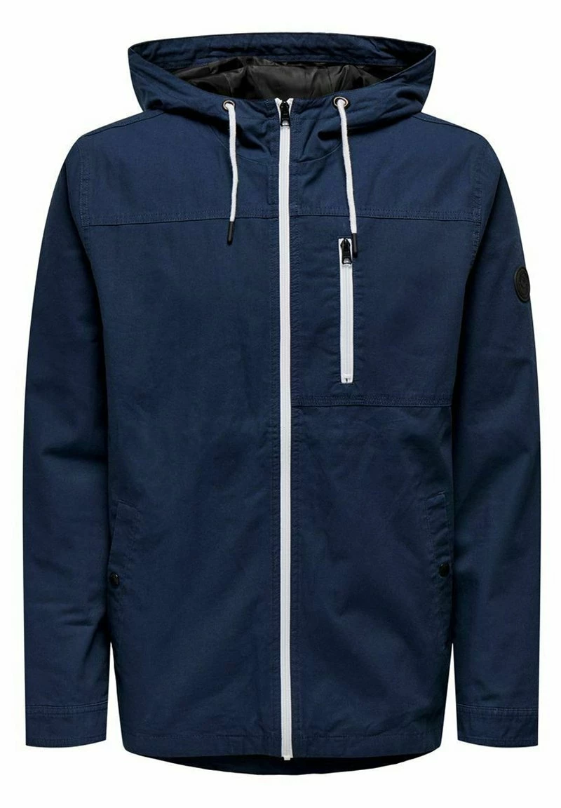 Only & Sons Herren Übergangsjacke - Dress Blues | Leichte Jacke für Herren 6 Only & Sons Herren Übergangsjacke - Dress Blues | Leichte Jacke für Herren – Bild 6
