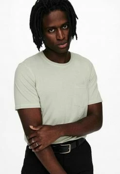 Only & Sons Herren T-Shirt Basic - Pussywillow Gray | Hochwertiges Basic-Shirt für Herren -Only & Sons Geschäft 3640fe44eb444c9b81f1a59fa39d7c17