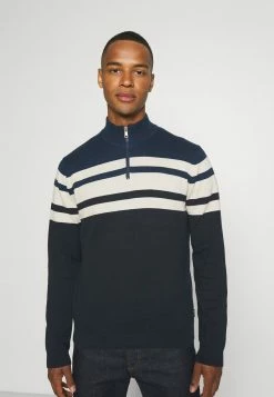 Only & Sons Herren ONSNISTOPH LIFE ZIP Strickpullover - Dark Navy - Modischer Herrenpullover für jeden Anlass