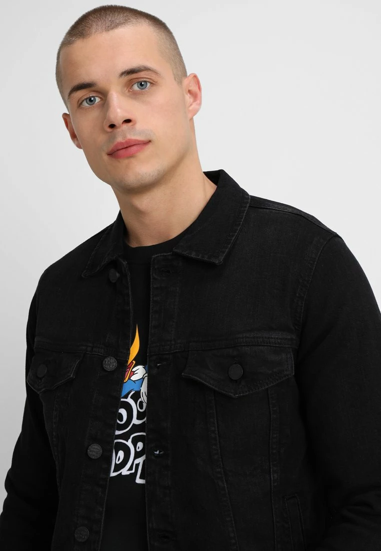 Only & Sons Herren ONSCOIN Jeansjacke in Black Denim - Moderne Jeansjacke für Herren 4 Only & Sons Herren ONSCOIN Jeansjacke in Black Denim - Moderne Jeansjacke für Herren – Bild 4