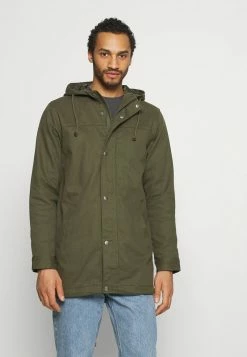 Only & Sons Herren ONSALEX SPRING Parka - Olive Night - Leichter Herrenparka für Frühling
