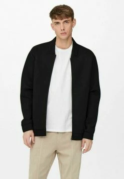 Only & Sons Herren Sweatjacke in Schwarz - Moderner Style für Herren