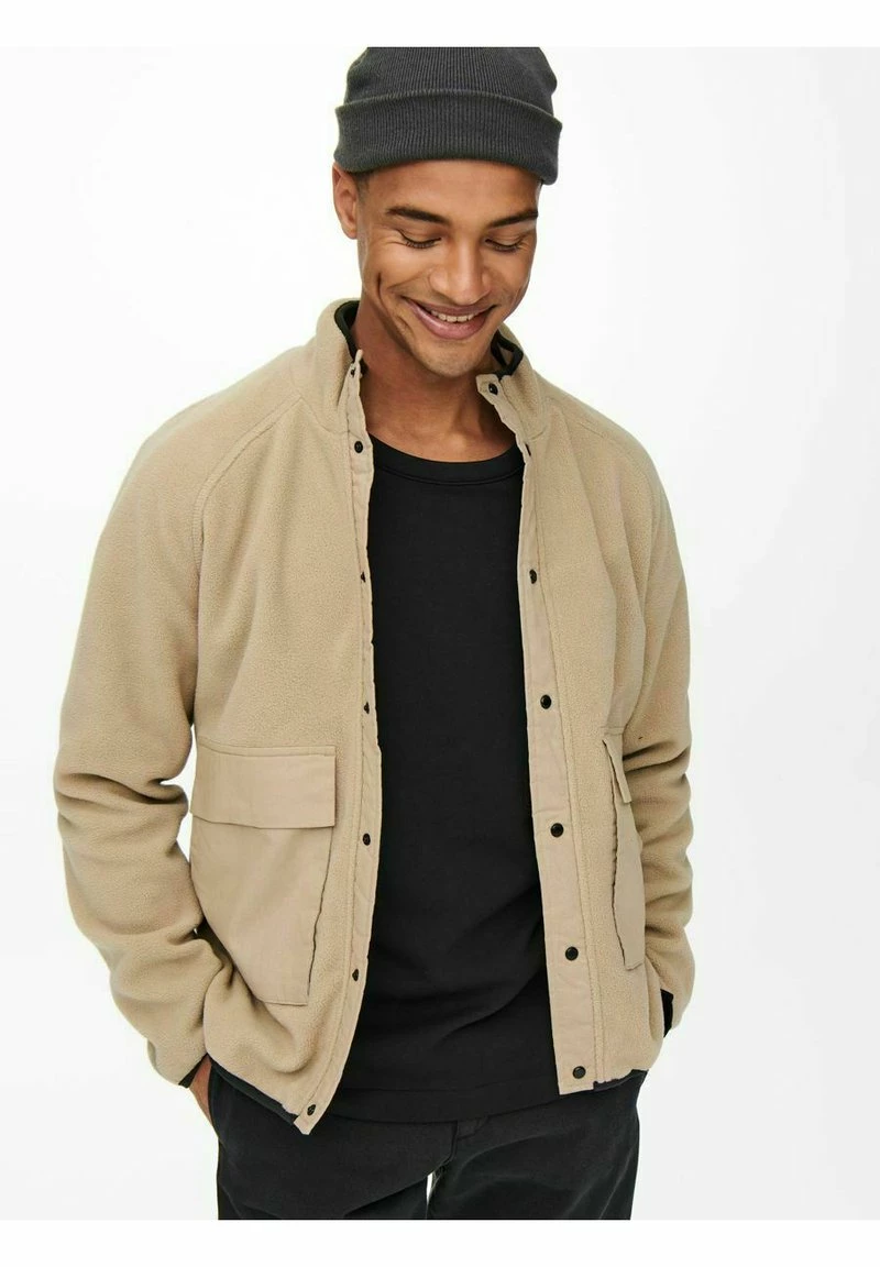 Only & Sons Herren Fleecejacke Chinchilla - Warme & Stylische Fleecepullover für Herren 5 Only & Sons Herren Fleecejacke Chinchilla - Warme & Stylische Fleecepullover für Herren – Bild 5