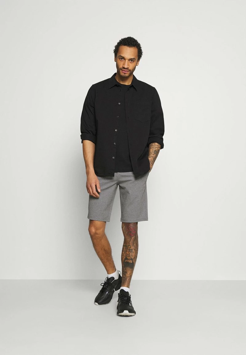 Only & Sons Herren ONSDION - Chino Shorts - Medium Grey Melange | Bequeme Freizeitshorts 2 Only & Sons Herren ONSDION - Chino Shorts - Medium Grey Melange | Bequeme Freizeitshorts – Bild 2