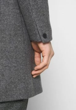 Only & Sons Herren ONSOSCAR STAR COAT - Klassischer Wollmantel in Light Grey -Only & Sons Geschäft 3d6663bb4e054ce9bf80b59e1ec9ab3b