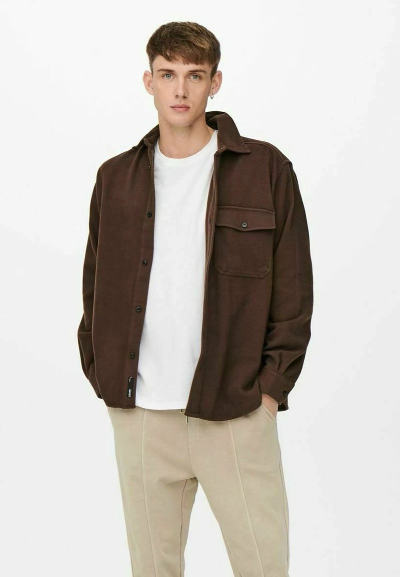 Only & Sons Herren Hemd - Chicory Coffee | Freizeithemd für stilvolle Herren 1 Only & Sons Herren Hemd - Chicory Coffee | Freizeithemd für stilvolle Herren