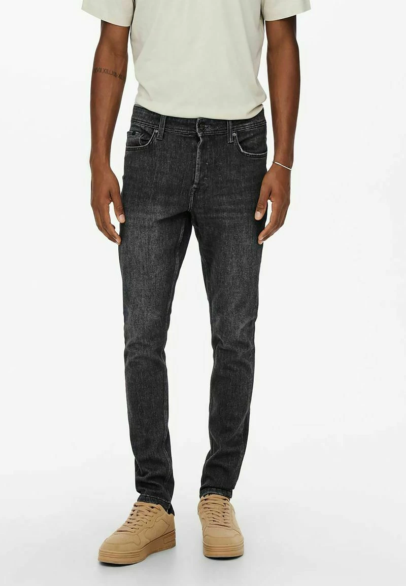 Only & Sons ONSDRAPER LIFE - Slim Fit Jeans in Schwarz für Herren | Moderne Schwarze Denim-Hose 1 Only & Sons ONSDRAPER LIFE - Slim Fit Jeans in Schwarz für Herren | Moderne Schwarze Denim-Hose