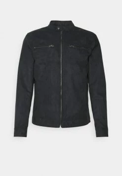 Only & Sons Herren ONSWILLOW Kunstlederjacke in Schwarz - Stylische Lederjacke für Herren -Only & Sons Geschäft 406e7ca6f11649d89f6a60bd5c82bc23