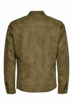 Only & Sons Herren ONSJASPER Kunstlederjacke - Stilvolle Kangaroo-Lederjacke für Herren -Only & Sons Geschäft 4114c05043af459d9ff969e51d9666ae