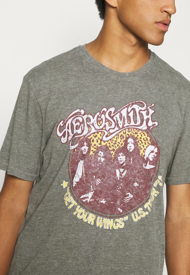 Only & Sons Herren ONSAEROSMITH LIFE Print T-Shirt - Medium Grey Melange - Trendiges Basic Shirt 6 Only & Sons Herren ONSAEROSMITH LIFE Print T-Shirt - Medium Grey Melange - Trendiges Basic Shirt – Bild 6