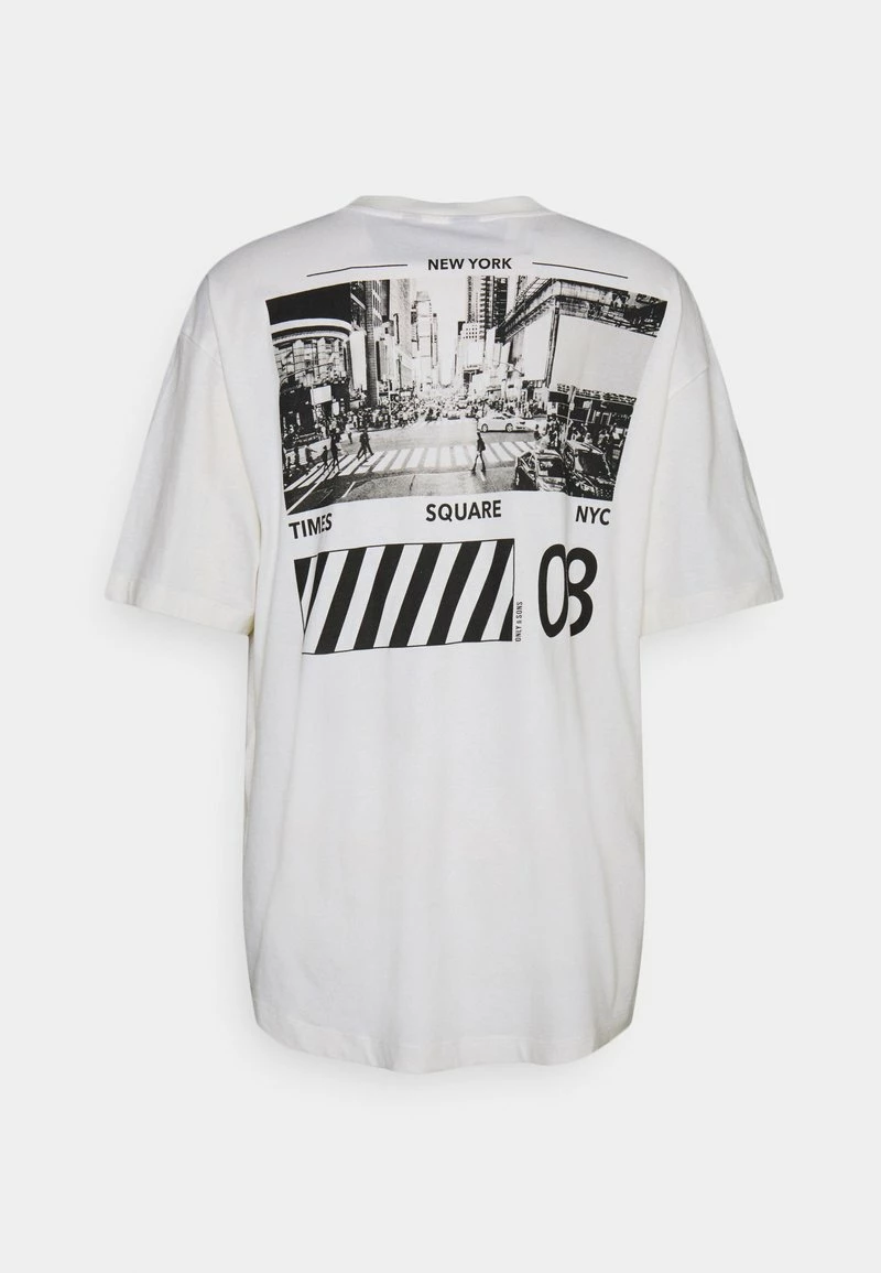 Only & Sons Herren ONSGUS T-Shirt Print - Star White | Stilvolles Design 2 Only & Sons Herren ONSGUS T-Shirt Print - Star White | Stilvolles Design – Bild 2