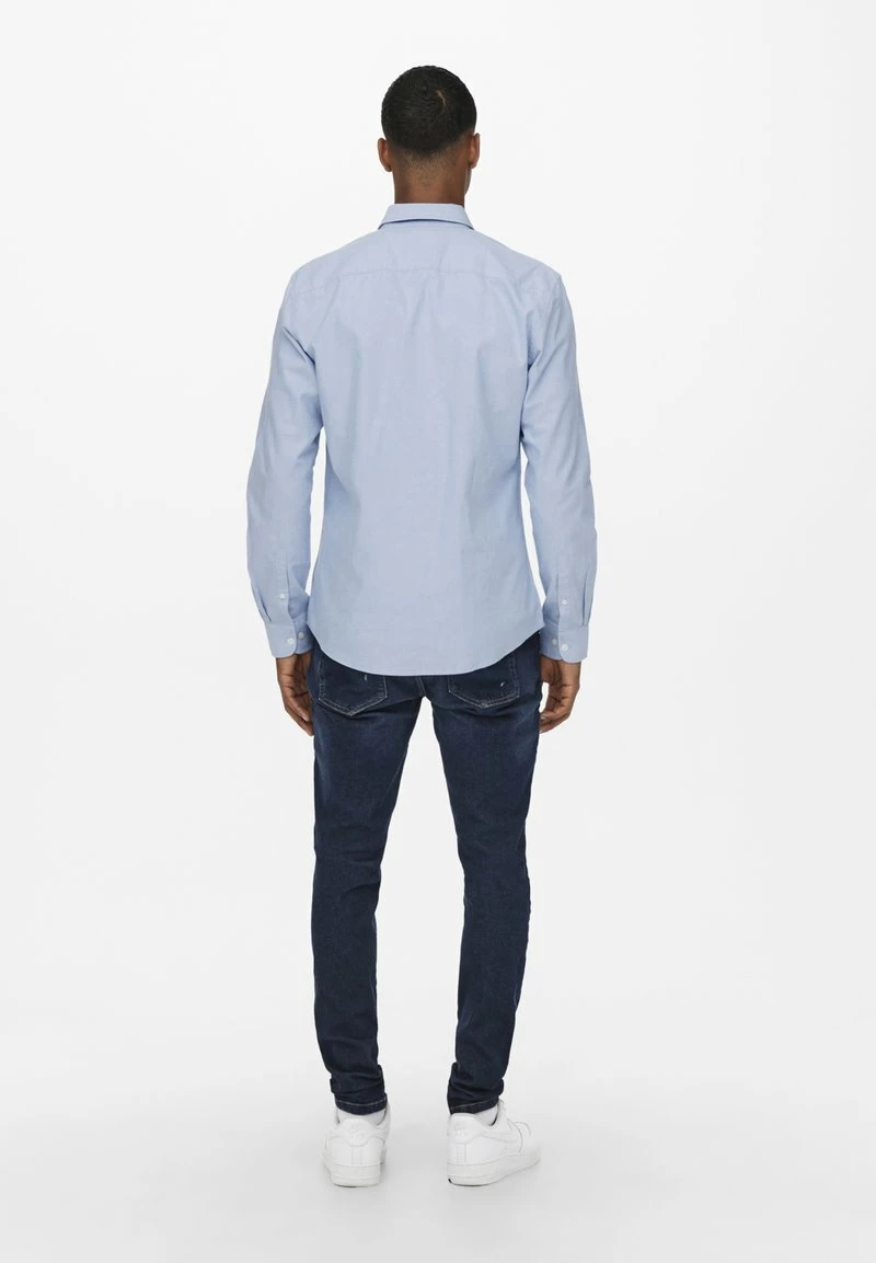 Only & Sons Herren ONSNEIL LIFE OXFORD Hemd Cashmere Blue | Freizeithemd aus Baumwolle | Modisch und bequem 2 Only & Sons Herren ONSNEIL LIFE OXFORD Hemd Cashmere Blue | Freizeithemd aus Baumwolle | Modisch und bequem – Bild 2