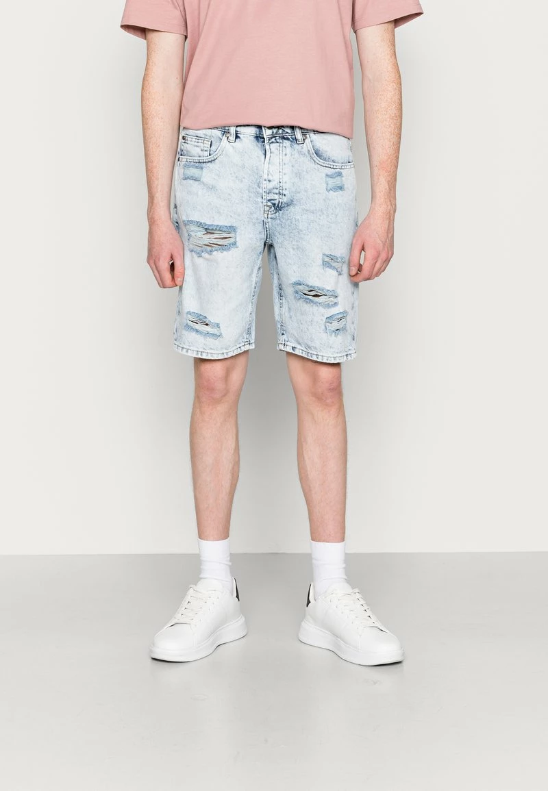 Only & Sons Herren ONSAVI DAMAGE - Jeans Shorts - Blau Denim 1 Only & Sons Herren ONSAVI DAMAGE - Jeans Shorts - Blau Denim