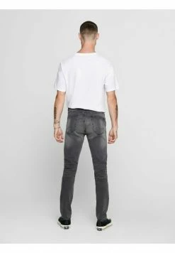 Only & Sons Herren Jeans Skinny Fit - Grau | Moderne Slim Fit Jeans für Herren -Only & Sons Geschäft 45e4c6707c6e4f79a5a719ea37ca1ff3