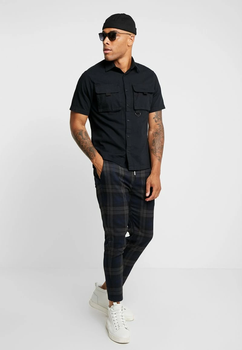 Only & Sons Herren ONSLINUS CHECK PANT - Stoffhose - Dark Navy - Elegante Hosen für Herren 2 Only & Sons Herren ONSLINUS CHECK PANT - Stoffhose - Dark Navy - Elegante Hosen für Herren – Bild 2