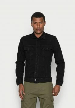 Only & Sons Herren ONSCOME TRUCKER Jeansjacke - Black Denim - Modische Jeansjacke für Herren