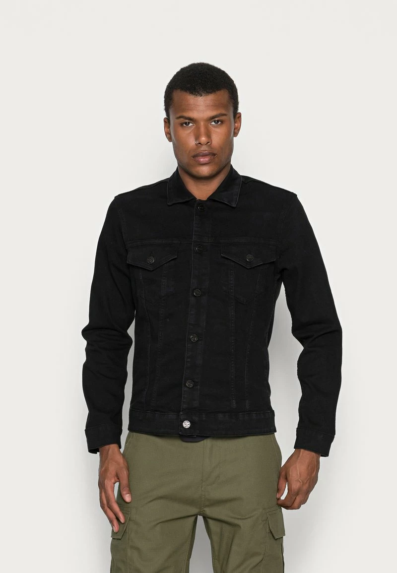 Only & Sons Herren ONSCOME TRUCKER Jeansjacke - Black Denim - Modische Jeansjacke für Herren 1 Only & Sons Herren ONSCOME TRUCKER Jeansjacke - Black Denim - Modische Jeansjacke für Herren