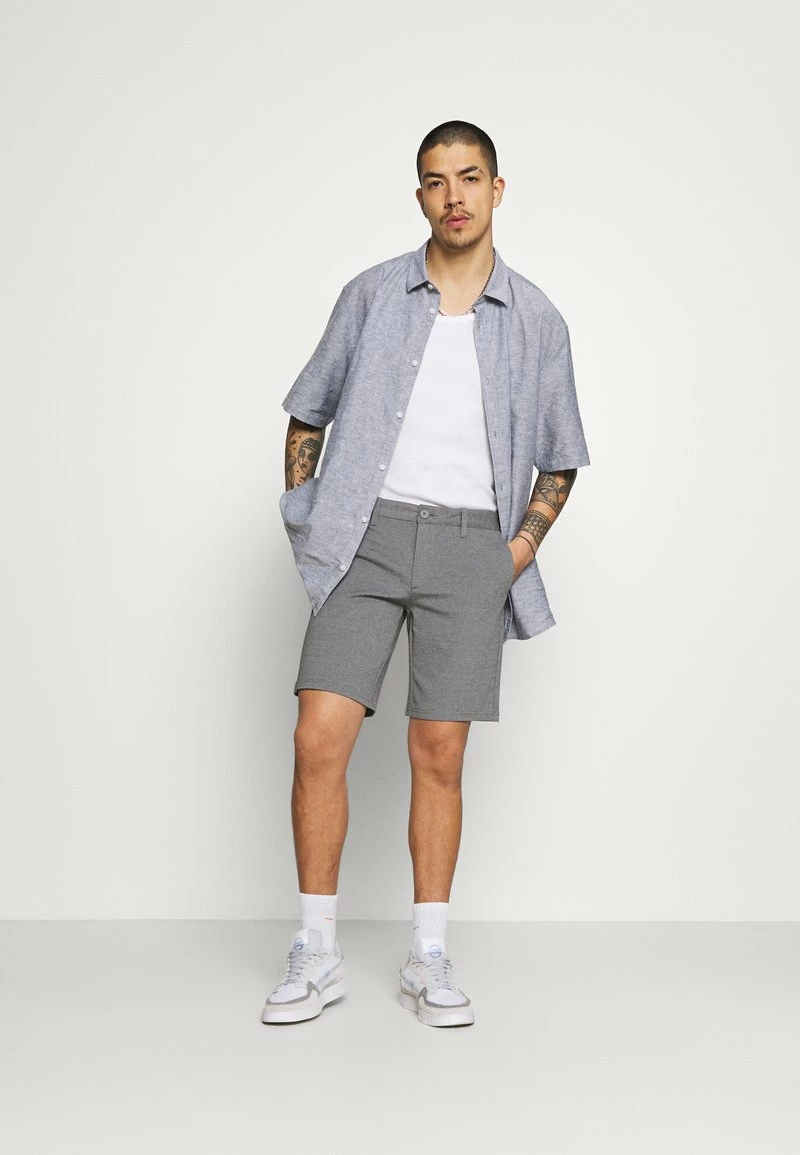 Only & Sons Herren ONSMARK - Shorts - Medium Grey Melange | Chino Shorts 2 Only & Sons Herren ONSMARK - Shorts - Medium Grey Melange | Chino Shorts – Bild 2