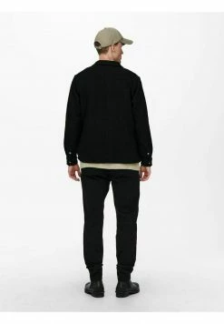 Only & Sons Herren Hemd Woll - Übergangsjacke - Black - Leichte Jacken für jeden Anlass 9 Only & Sons Herren Hemd Woll - Übergangsjacke - Black - Leichte Jacken für jeden Anlass -Only & Sons Geschäft 49a4a97cf4694d33ad2267367455f18d