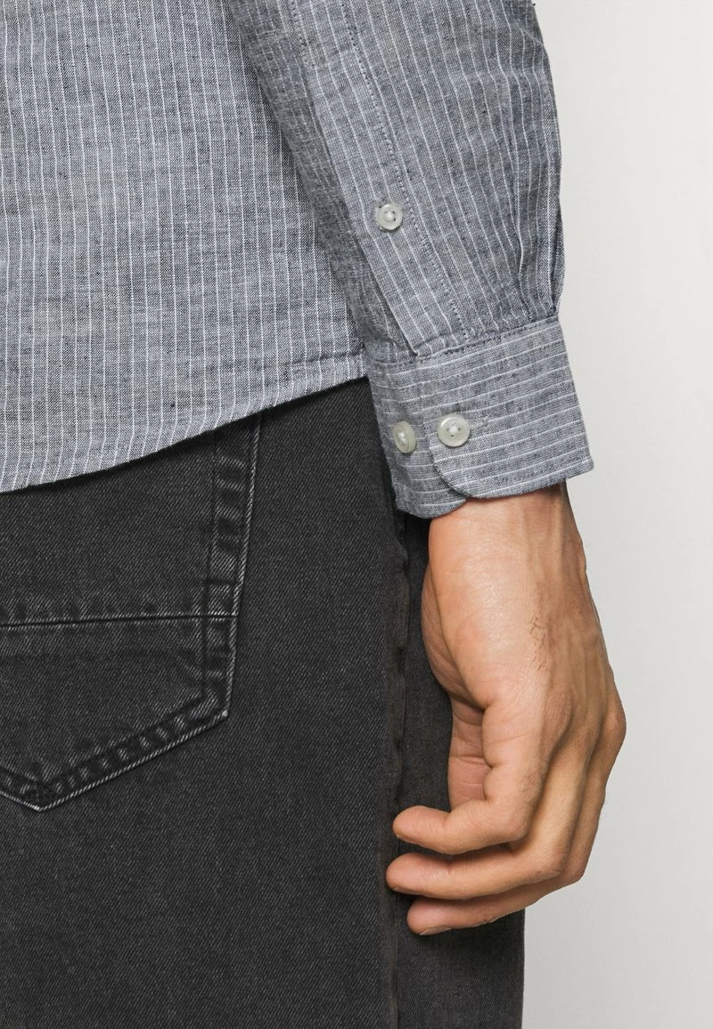 Only & Sons ONSCAIDEN STRIPE Hemd - Mottled Grey | Freizeithemd für Herren 5 Only & Sons ONSCAIDEN STRIPE Hemd - Mottled Grey | Freizeithemd für Herren – Bild 5