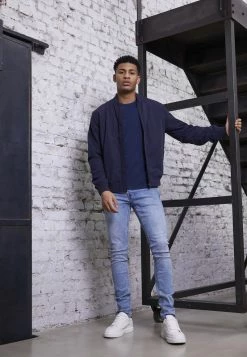 Only & Sons Herren ONSSPUN WASHED - Slim Fit Jeans - Blau Denim