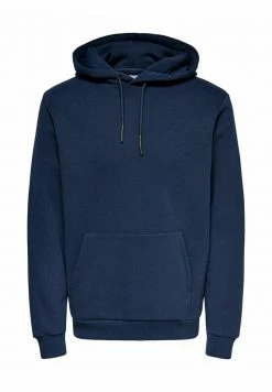 Only & Sons Herren ONSCERES LIFE Kapuzenpullover - Dress Blues - Lässiger Hoodie für Herren