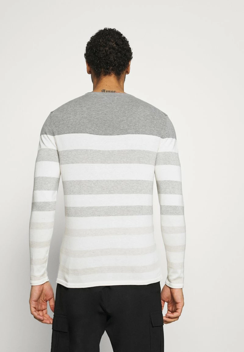 Only & Sons Herren Strickpullover - Medium Grey Melange | Modischer Strickwaren für Herren 3 Only & Sons Herren Strickpullover - Medium Grey Melange | Modischer Strickwaren für Herren – Bild 3