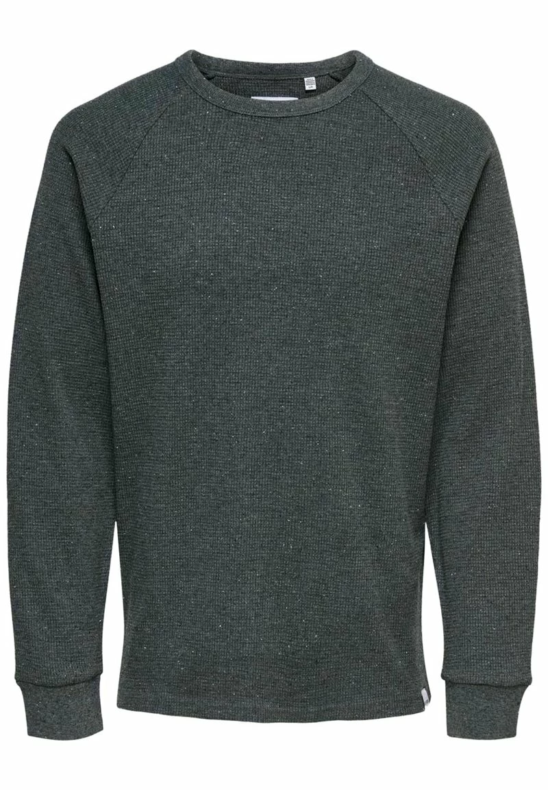 Only & Sons Herren Strickpullover - Dark Grey Melange | Hochwertiger Herrenpullover 1 Only & Sons Herren Strickpullover - Dark Grey Melange | Hochwertiger Herrenpullover