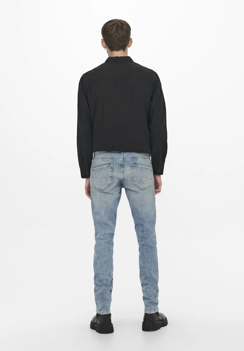 Only & Sons Herren ONSLOOM WASH - Slim Fit Jeans - Blau - Premium Denim 2 Only & Sons Herren ONSLOOM WASH - Slim Fit Jeans - Blau - Premium Denim – Bild 2