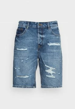 Only & Sons Herren ONSAVI DAMAGE - Jeans Shorts - Blue Denim | Stilvolle Denim Shorts für Herren -Only & Sons Geschäft 562943f1f3b149dc8a6c459b562617a2