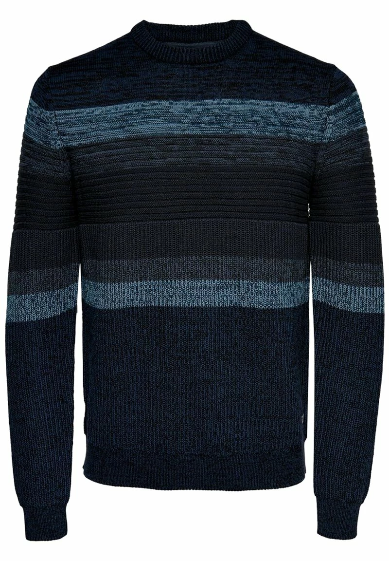 Only & Sons Herren ONSLAZLO Strickpullover - Ombre Blue | Trendiger Pullover für Herren 1 Only & Sons Herren ONSLAZLO Strickpullover - Ombre Blue | Trendiger Pullover für Herren