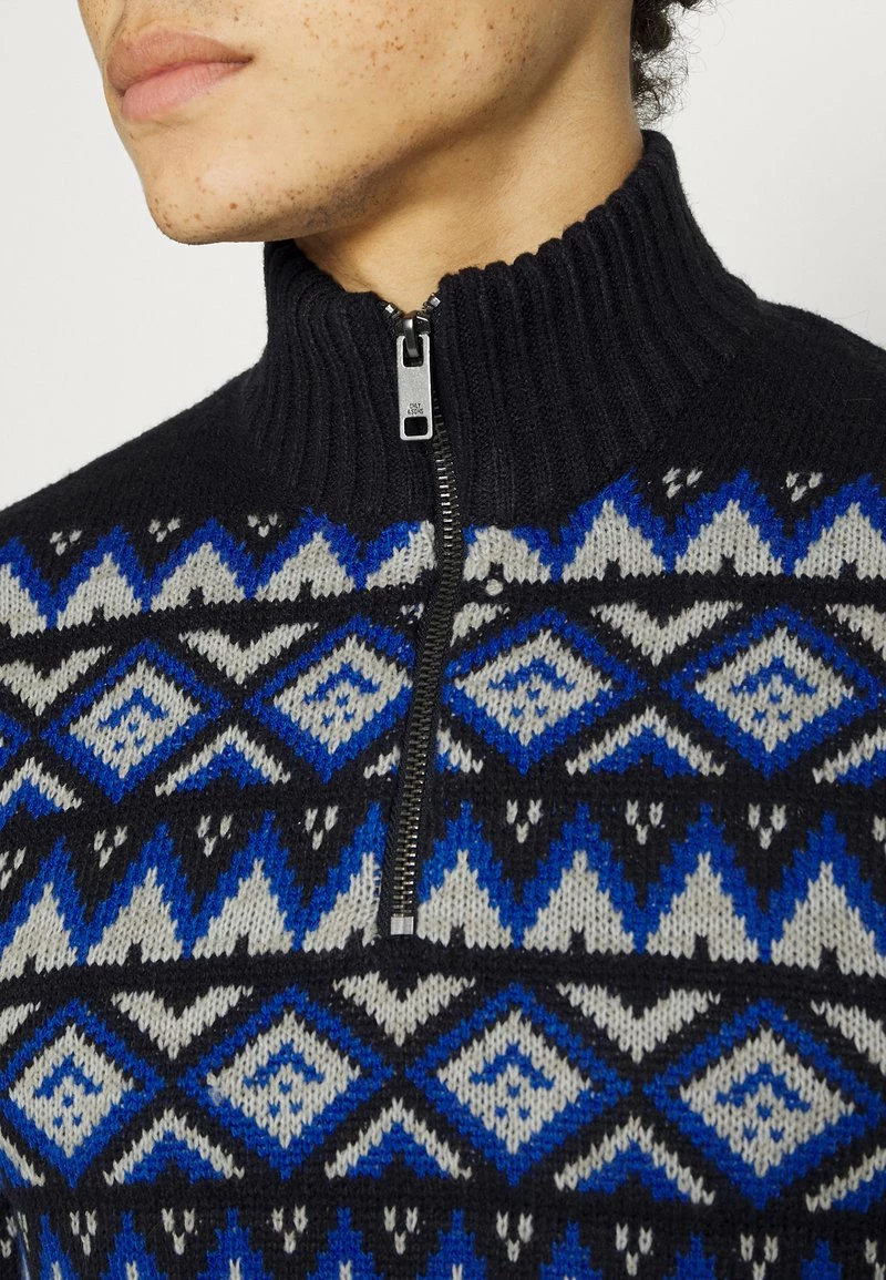 Only & Sons Herren ONSNEW LUDVIG HALF ZIP Strickpullover - Dark Navy | Modischer Herrenpullover 5 Only & Sons Herren ONSNEW LUDVIG HALF ZIP Strickpullover - Dark Navy | Modischer Herrenpullover – Bild 5