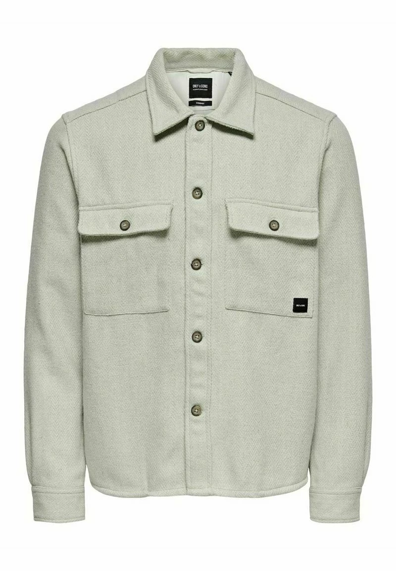 Only & Sons Herren HEMD WOLL - Übergangsjacke Pelican | Leichte Jacke für Herren 6 Only & Sons Herren HEMD WOLL - Übergangsjacke Pelican | Leichte Jacke für Herren – Bild 6