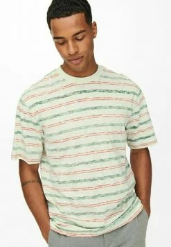 Only & Sons RELAXED FIT T-Shirt Print - Dunkelgrün | Herren T-Shirt | Bequemes Design | Modisches Oberteil -Only & Sons Geschäft 58aee8ce98ef48b0891b11757200f670