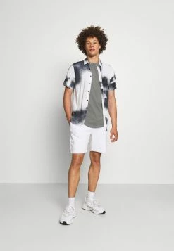 Only & Sons Herren ONSMATT LIFE LONGY TEE 7 PACK - Basic T-Shirts in Dunkelblau/Beige/Grün