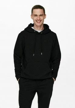 Only & Sons Herren Kapuzenpullover - Schwarz - Bequemer Hoodie für Herren